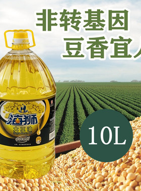海狮非转基因大豆油10升桶或者5LX2桶随机发货商用餐饮健康食用油