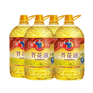 多力芥花油5升桶装菜籽油非转基因 低芥酸高油酸科学压榨充氮保鲜