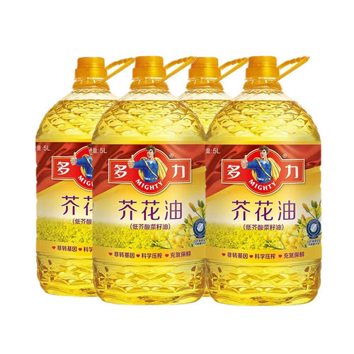 多力芥花油5L非转基因压榨高油酸