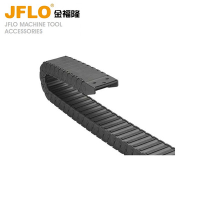 JFLO拖链J18F.1.B系列封闭不可打开塑料坦克链金福隆机床拖链线槽