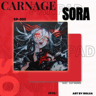 WALLHACK猎杀者Sora超大钢化玻璃鼠标垫电竞游戏FPS专用复刻版