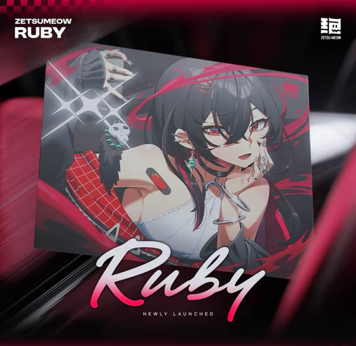 ZetsuMeow × 水熊【绝Ruby】无涂层玻璃鼠标垫电竞游戏FPS专用大