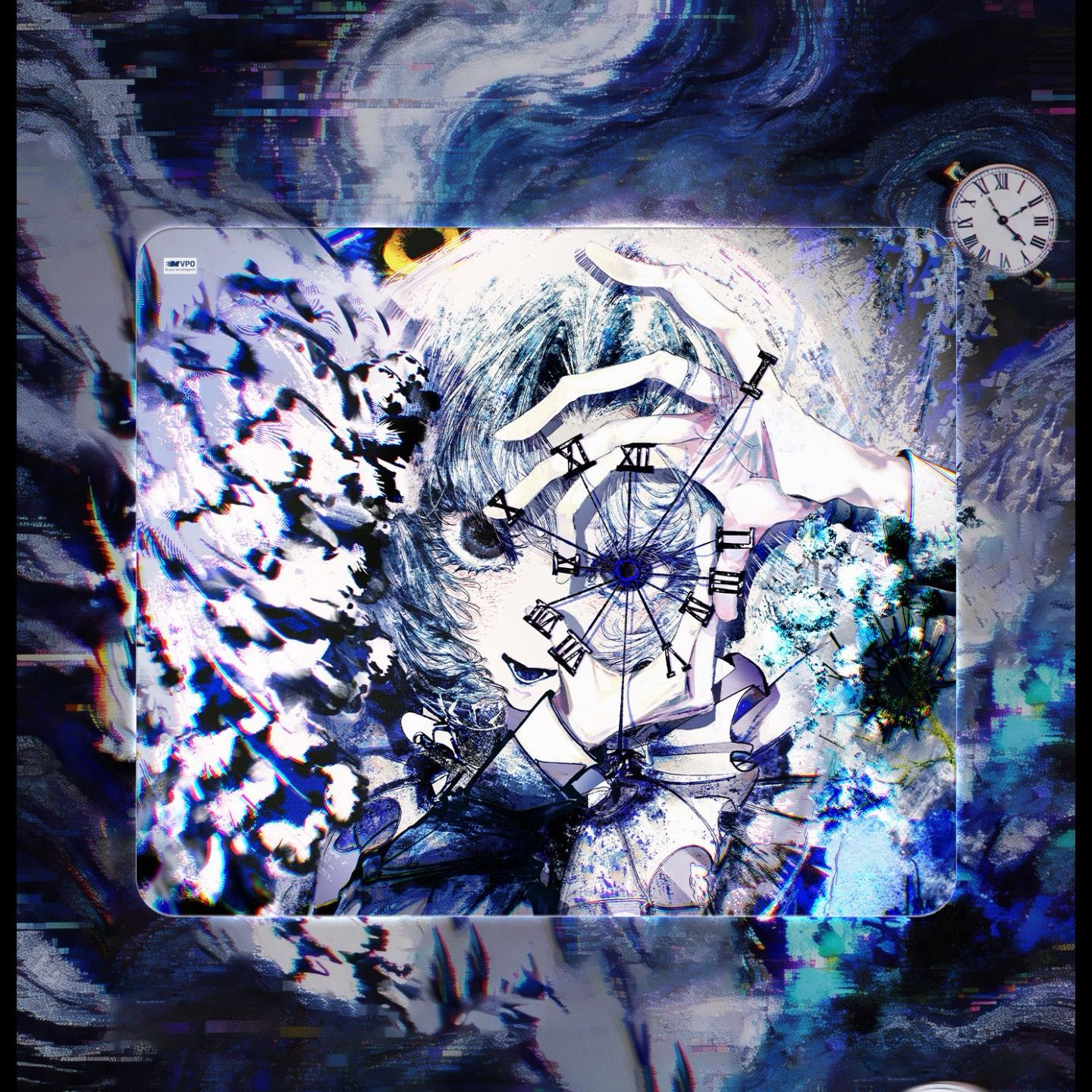 MVPO秒魄电竞[时墟]钢化玻璃鼠标垫桌垫办公电竞游戏FPS专用大号