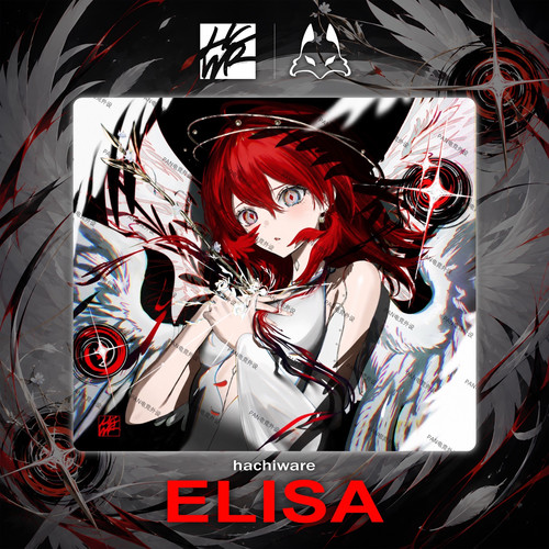 Hachiware [Elisa]二次元动漫电竞钢化玻璃鼠标垫打瓦FPS游戏专用