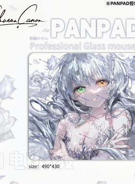 PANPAD电竞钢化玻璃鼠标垫打瓦顺滑无畏契约WALLHACK同款鼠标垫