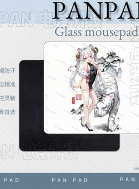 PANPAD电竞钢化玻璃鼠标垫打瓦顺滑无畏契约WALLHACK同款鼠标垫