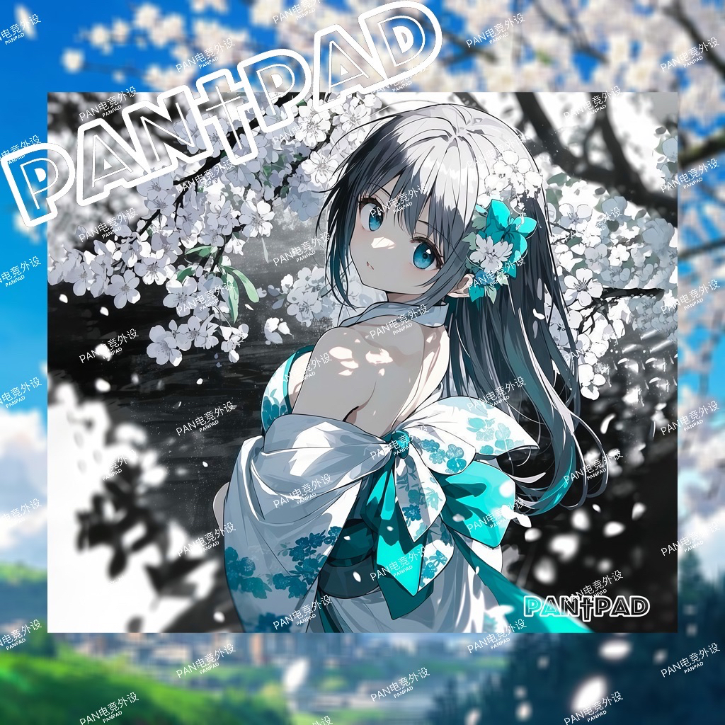 PANPAD[樱花]细面类零星闪底胶二次元鼠标垫fps电竞cs无畏契约