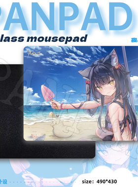 PANPAD电竞钢化玻璃鼠标垫打瓦顺滑无畏契约WALLHACK同款鼠标垫