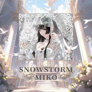 Snowstorm [MIKO]二次元动漫电竞游戏钢化玻璃鼠标垫FPS专用大号