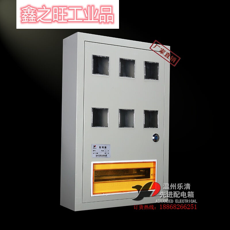 沃嘉定制适用电表箱挂墙式安装明装PZ406户单相六表