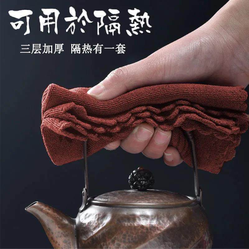 吸水加厚茶巾茶布茶具茶桌毛巾茶几茶杯桌布抹布茶席茶台专用配件