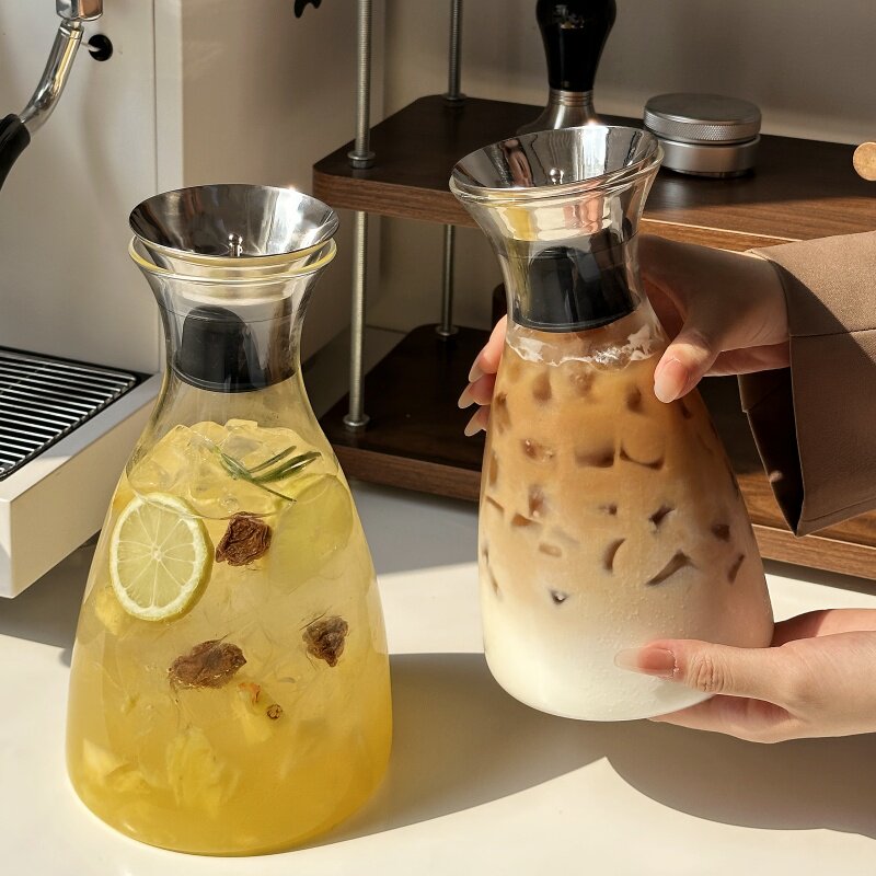 凉水壶耐高温冷水壶耐热玻璃大容量扎壶家用果汁壶水具丹麦壶防爆