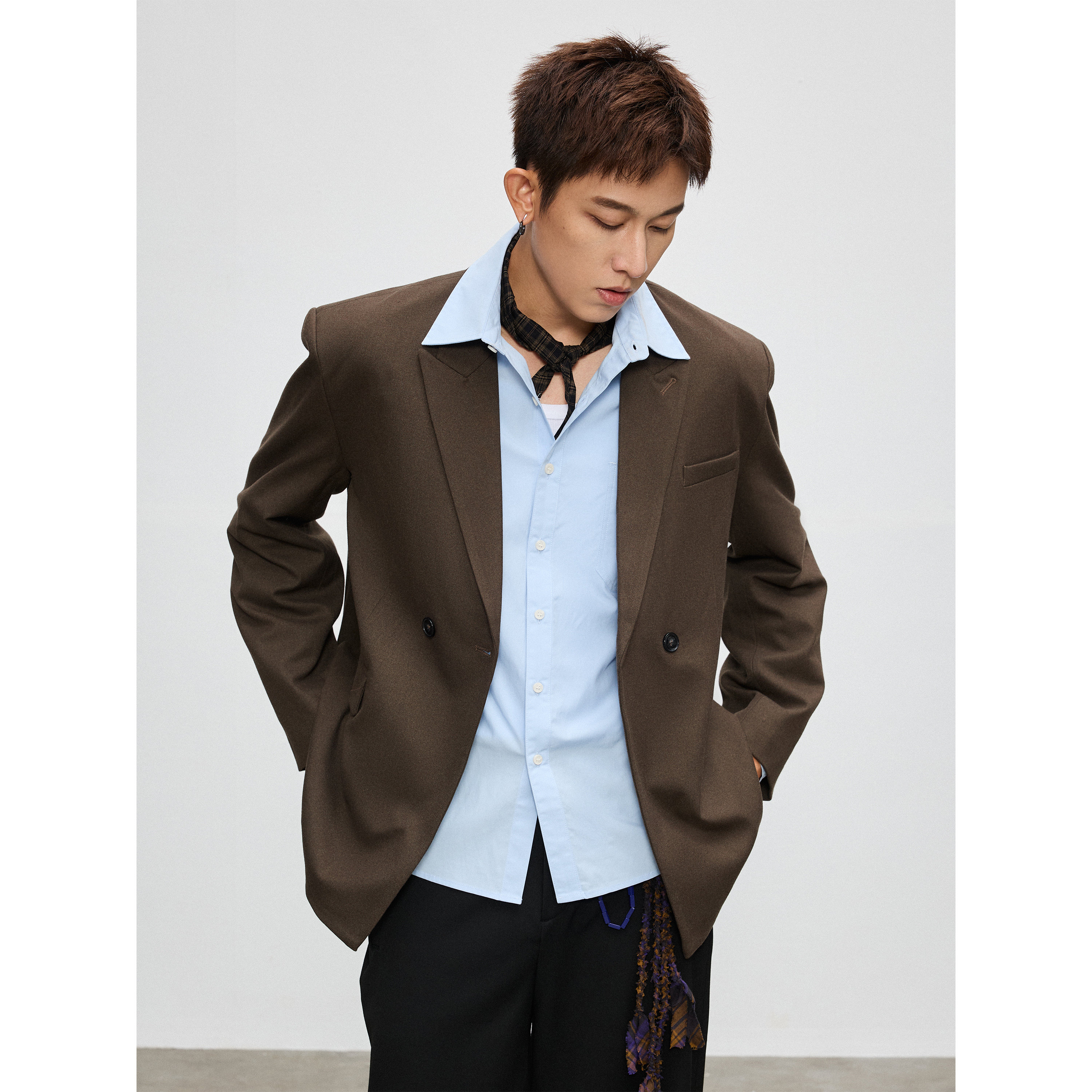 Costful Ro 复古戗驳领TR休闲西服 立体剪裁宽松高级感西装外套,男装,休闲西服,淘宝优惠券,粉丝福利购,淘宝优惠卷