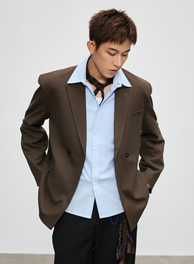 Costful Ro 复古戗驳领TR休闲西服 立体剪裁宽松高级感西装外套