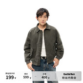 Costful 休闲上衣 砂洗做旧美式 Ro重磅全棉帆布短款 飞行夹克外套