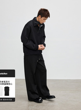 Costful Ro 莫代尔混纺空气层套头卫衣 简约宽松慵懒感长袖POLO衫