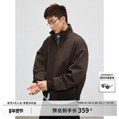 定制疏密罗纹立领夹克外套 Costful 户外防风复合梭织休闲上衣