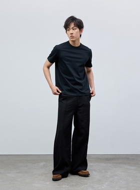 Costful Ro 索罗娜凉感圆领短袖 简约冰丝毛织工艺基础打底T恤衫