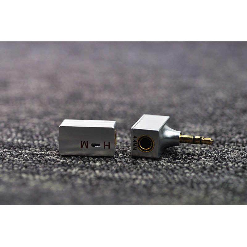 4.4mm母转3.5mm公 4.4转3.5 4.4转2.5 金属转换插头 低频调节