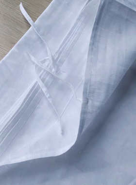 宾馆酒店床单被套枕纯棉单双人单件全棉白色厚段条医院床上用品