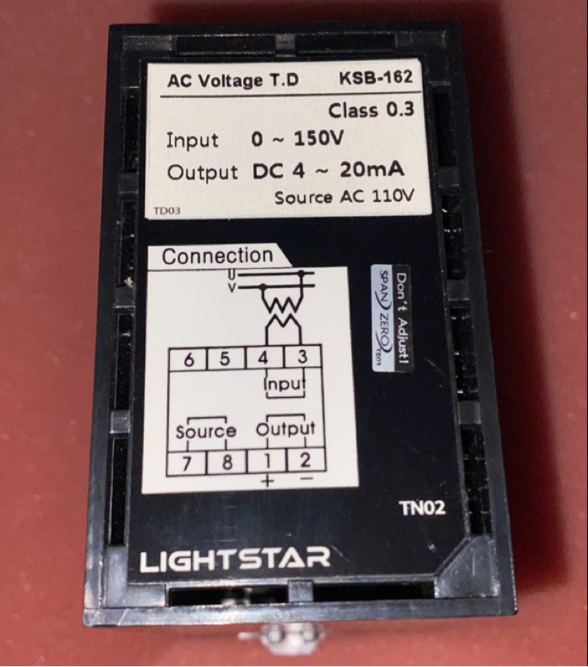 LIGHTSTAR KSB-162 电流变送器现货议价