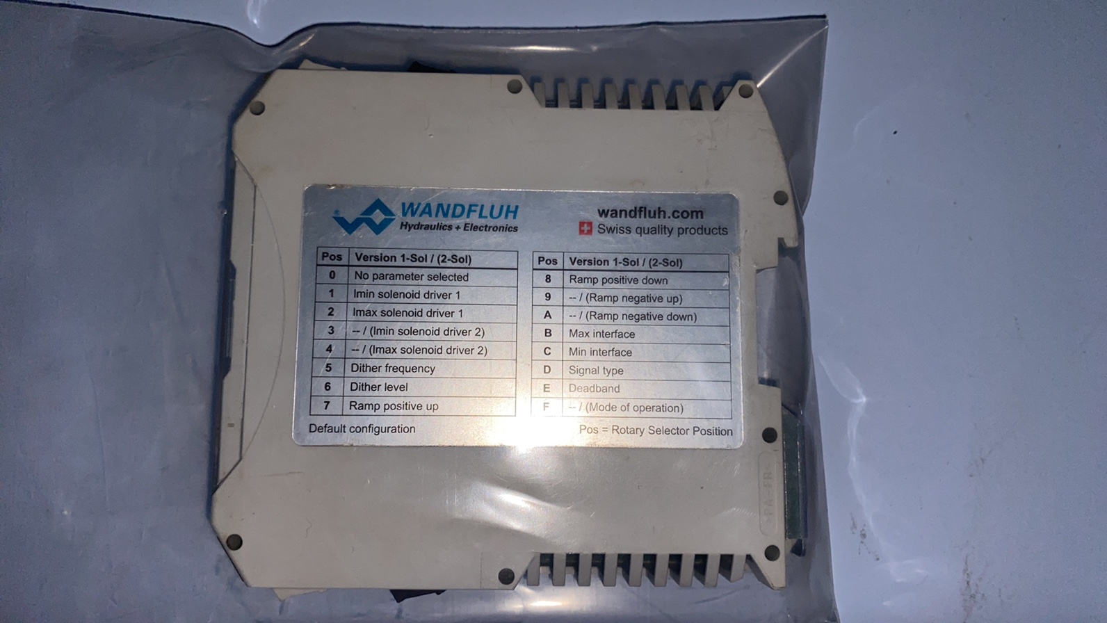 WANDFLUH SD7202D22-AA 液位电子模块现货议价