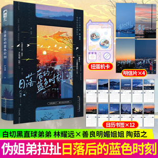 日落后的蓝色时刻 晋江口碑作家严雪芥纯爱巨作 白切黑直球弟弟VS善良明媚姐姐 青春文学伪姐弟极限拉扯纯爱言情小说