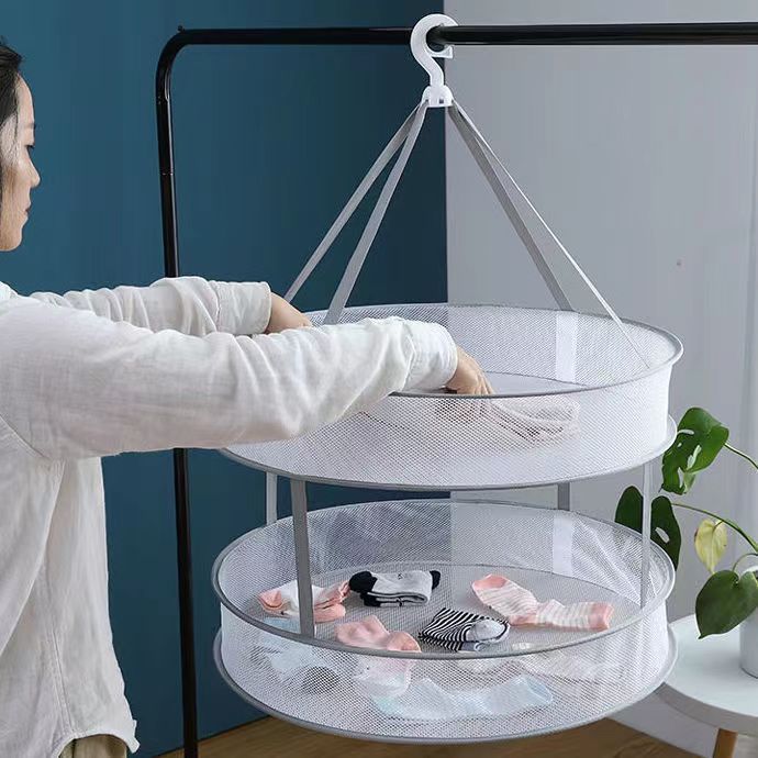 晾衣網曬襪子晾衣籃晾曬羊絨衫