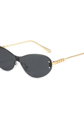 英国moleubak新款猫眼太阳镜 欧美个性一体式镜片眼镜 脚丝方块