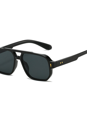 英国moleubak新款时尚双梁米钉墨镜太阳镜男款复古休闲驾驶商务