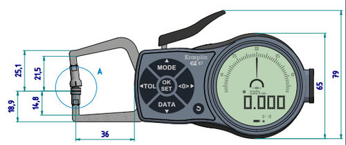优势供应德国kroeplin数显内径卡规K110T