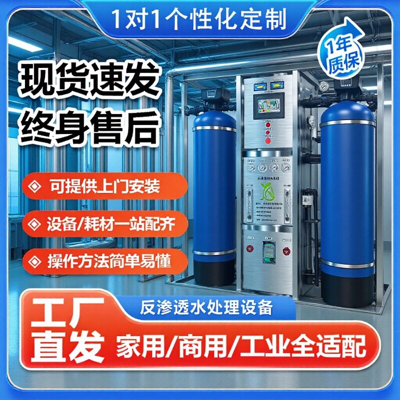 纯水设备ro膜大型工业EDI净水处理供应二级反渗透超纯水设备厂家