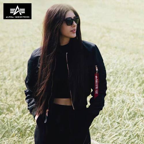 alpha ma1阿尔法飞行夹克男女厚外套冬款飞行员棉衣服军迷刺绣款