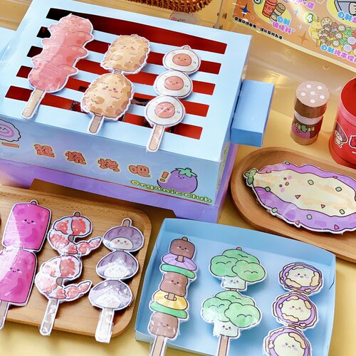 Mini捏捏乐烧烤篇创意仿真串串