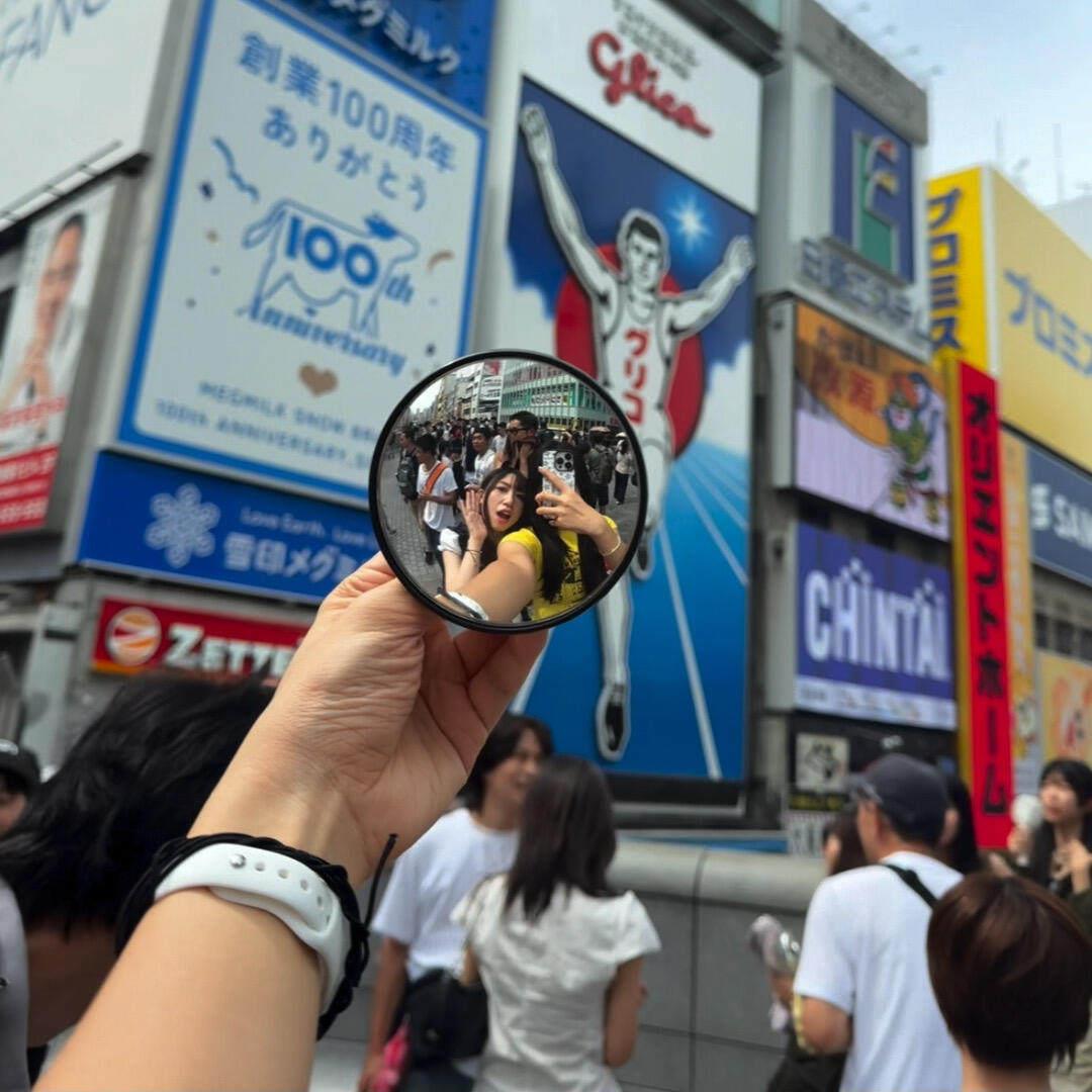 【拍照打卡神器】凸面镜反光镜室外广角拍摄道具旅行演唱会小圆镜