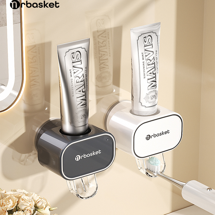 日本吸盘挤牙膏神器壁挂式