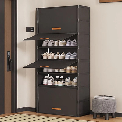 鞋架防尘简易门口家用鞋架防潮全封闭家居大容量多层进门收纳鞋柜