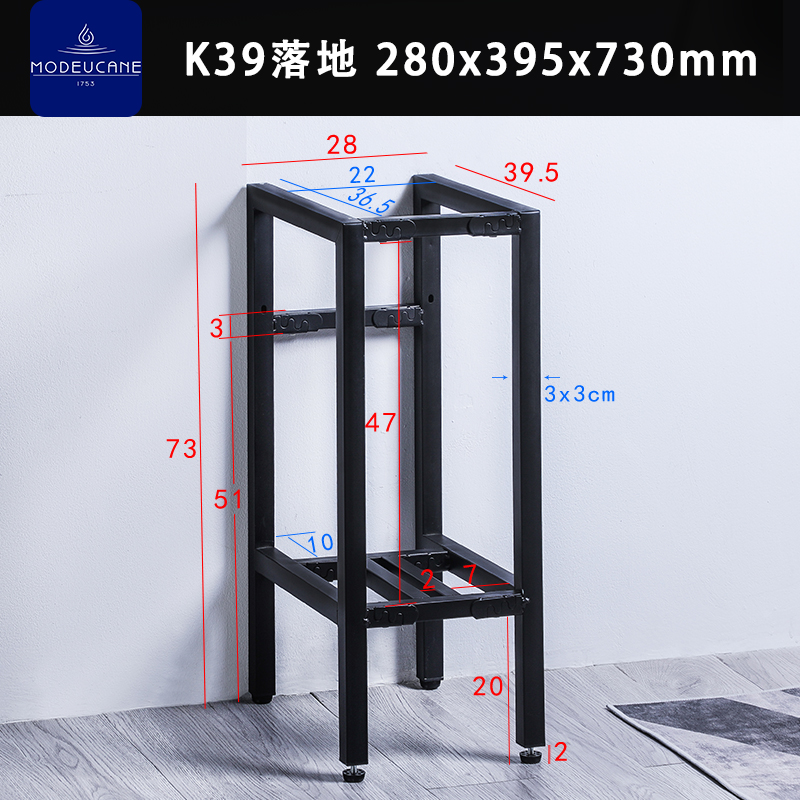 不靠墙免打孔放陶瓷洗手盆的架子