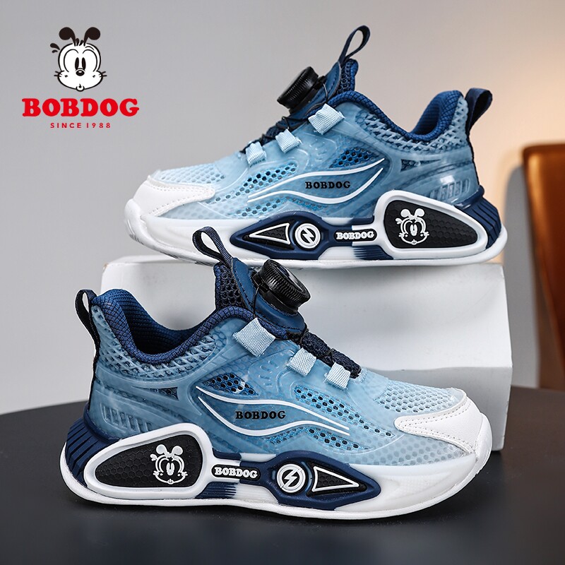 巴布豆童鞋男童鞋子2026夏季新款网面透气单网跑鞋男孩儿童运动鞋