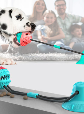 Pet Molar亚马逊爆款 宠物用品 磨牙漏食器耐啃咬球 吸盘狗玩具