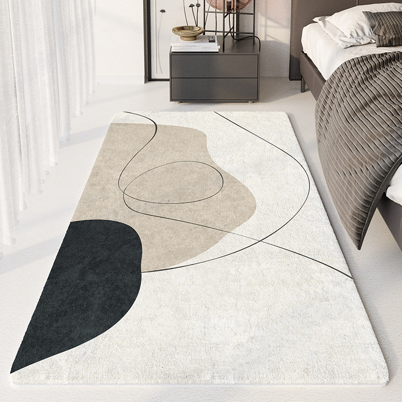 地毯卧室床边房间抽象ins风轻奢客厅阳台加厚仿羊绒长条床前地垫,居家布艺,地毯,淘宝优惠券,粉丝福利购,淘宝优惠卷