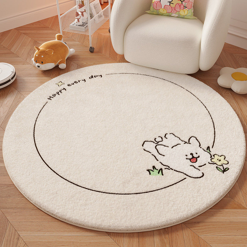 圆形地毯儿童卧室客厅爬行地垫儿童房学习椅子书房脚垫阅读区垫子,居家布艺,地毯,淘宝优惠券,粉丝福利购,淘宝优惠卷