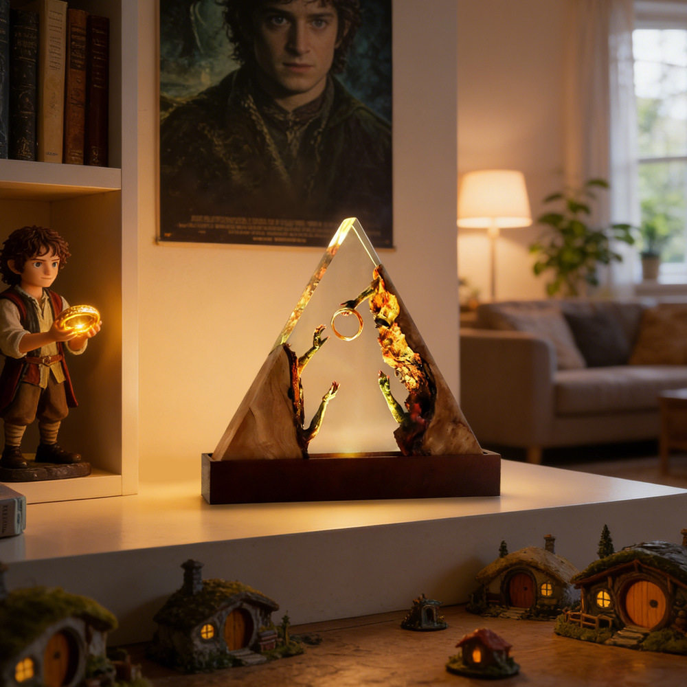 大小号三角形魔戒树脂工艺品魔手托戒指家居装饰摆件纪念品礼物,家居饰品,桌面摆件,淘宝优惠券,粉丝福利购,淘宝优惠卷