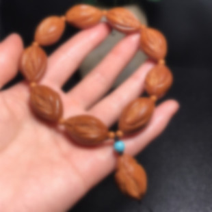 新款橄榄核手工雕刻小生命之源手串老油核艺术核雕文玩把玩件收藏