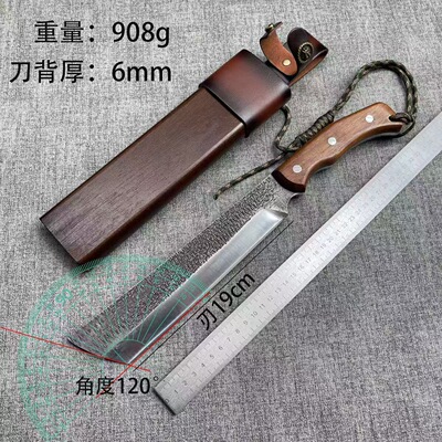 高硬度手工锻造户外斩骨刀