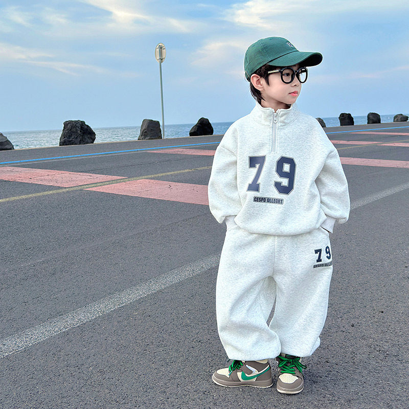 男童套装2026春装新款儿童春秋款运动潮帅气时髦男孩春季炸街衣服