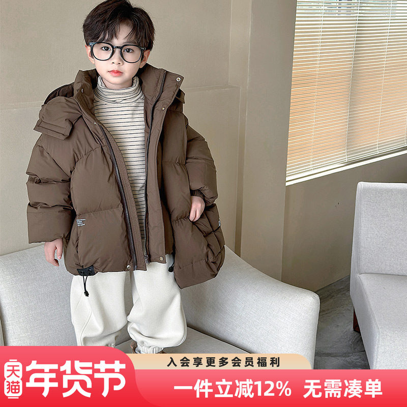 男童羽绒服冬季2025新款儿童冬季加厚保暖连帽冬装外套男孩羽绒衣,童装/婴儿装/亲子装,羽绒服,淘宝优惠券,粉丝福利购,淘宝优惠卷
