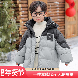 男童羽绒服冬季2025新款儿童冬装短款加厚外套男孩洋气保暖羽绒衣