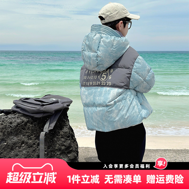 男童冬装羽绒服2025新款儿童冬季短款帅气外套男孩冬款加厚面包服
