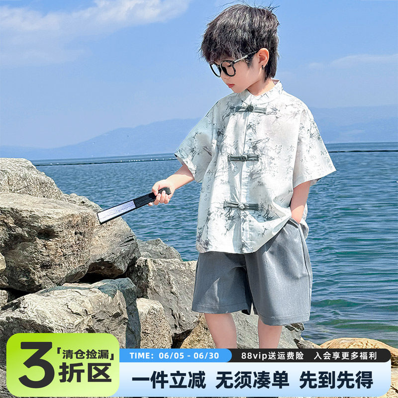 男童夏装套装 120码 130码